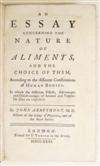 ARBUTHNOT, JOHN. An Essay concerning the Nature of Aliments. 1731